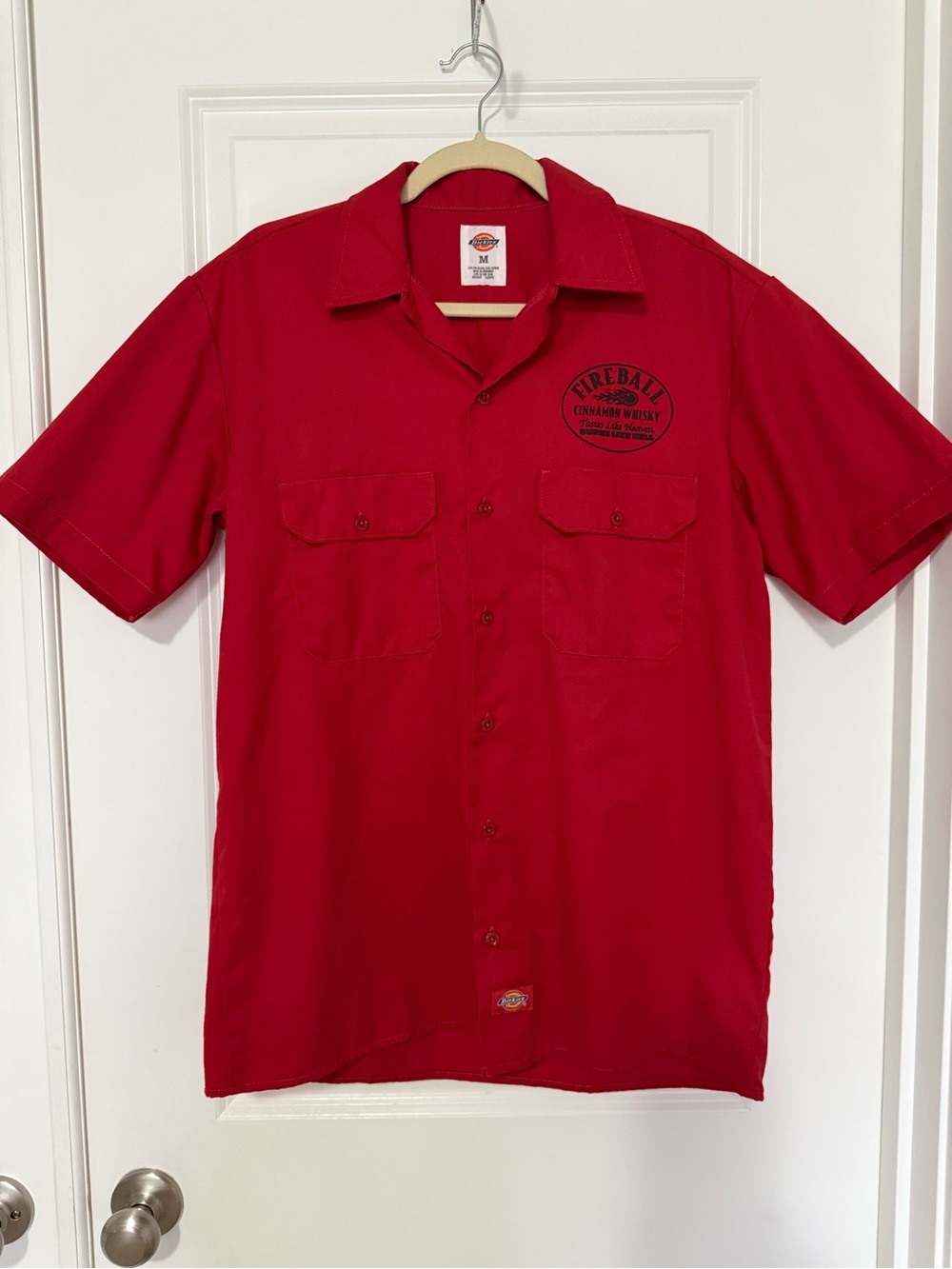 Dickies x Fireball Cinnamon Whisky Short Sleeve Work Shirt